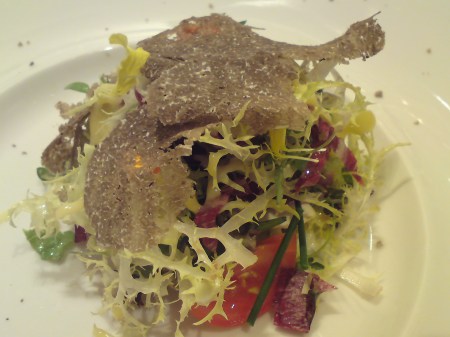 Summer Salad with Black Alba Truffles