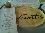 The menu at&nbsp;Santi