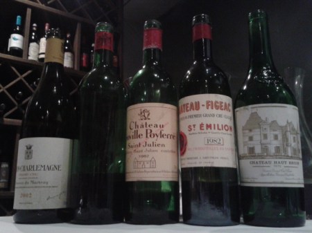 1982 Bordeaux & 1975 Haut Brion