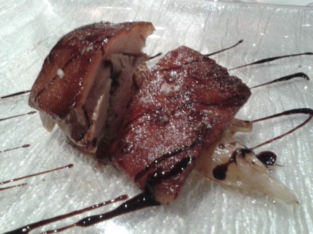 Suckling pig...the skin is to die for.