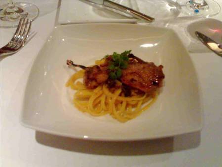 Quail pasta