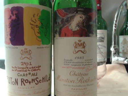 1985 & 2001 Mouton Rothschild