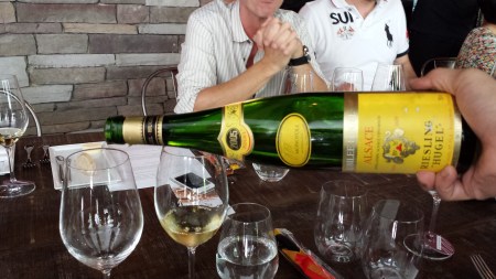 2005 Hugel Jubilee being served