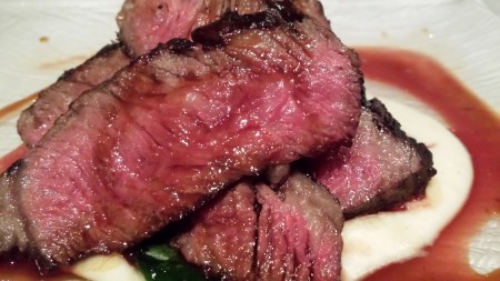 Glorious wagyu ribeye from Otto Ristorante