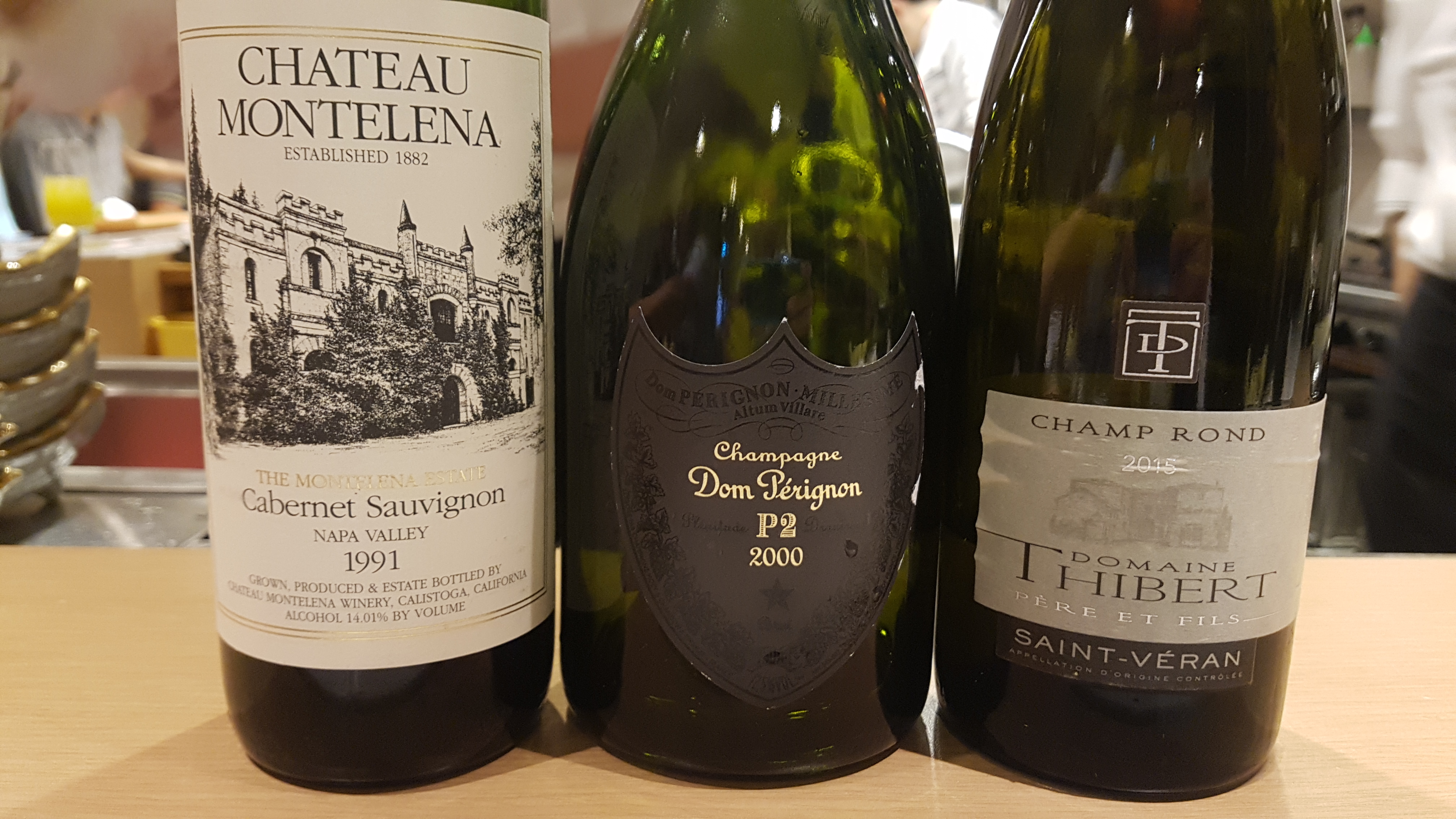 June 2019: 1991 Château Montelena Estate, 1990 Lafite Rothschild